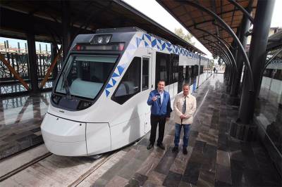 FOTOS: Moreno Valle supervisa últimos detalles del Tren Puebla-Cholula