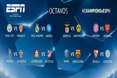 Champions League: Conoce los partidos de octavos de final