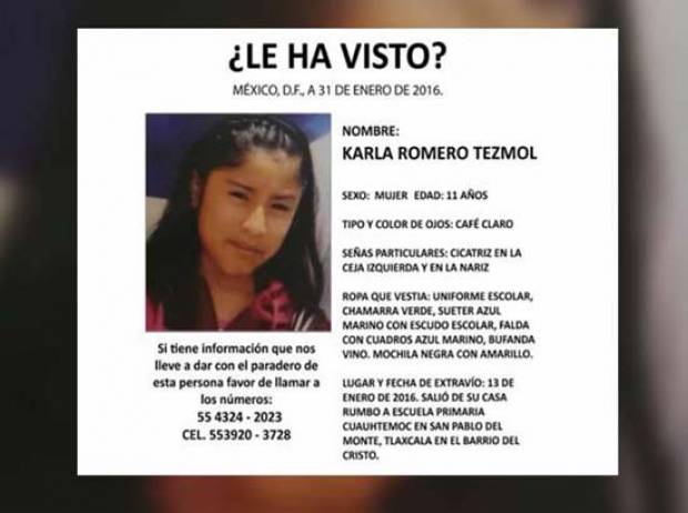 Fiscalía busca en Puebla a niña desaparecida en San Pablo del Monte, Tlaxcala