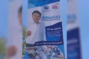 Paisano promueve su imagen en publicidad de San Andrés Cholula