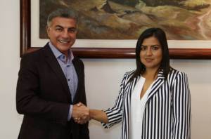 Tony Gali y Claudia Rivera suman esfuerzos a favor de Puebla Capital