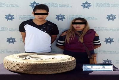 &quot;Enamorados&quot; fueron detenidos tras robar autopartes en la colonia Anzures