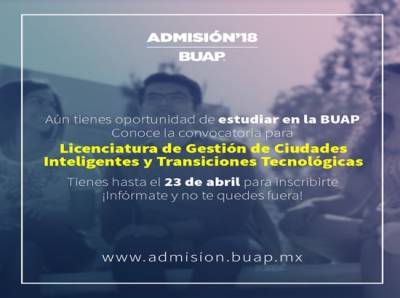 Licenciatura en Gestión de Ciudades Inteligentes, otra opción para estudiar en la BUAP