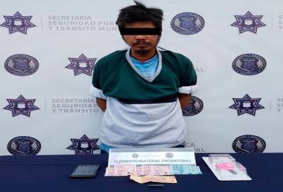 Ratero fue detenido en la colonia Popular Coatepec