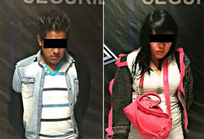 Atrapan a pareja que intentó asaltar a taxista en la colonia Volcanes del Sur