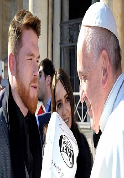 Canelo Álvarez visitó al Papa Francisco