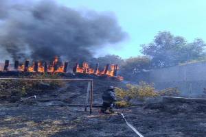 Se incendió predio de la SSPTM en Rancho Colorado, bomberos sofocaron las llamas