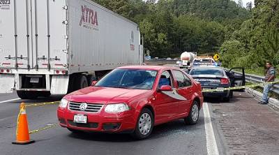 FOTOS: Mataron a balazos a hombre en la autopista México-Puebla