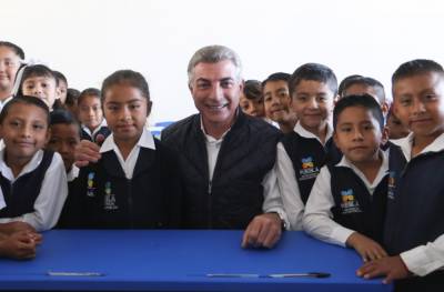 Tony Gali inicia construcción de primaria de Tochimilco dañada por el sismo del 19-S