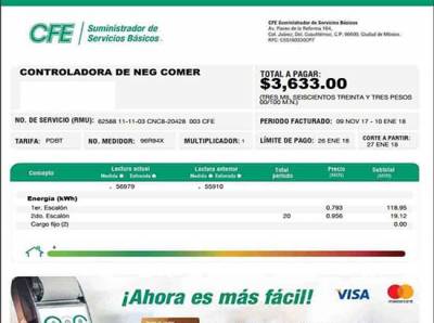 CFE realiza cambios al recibo de la luz; conócelos