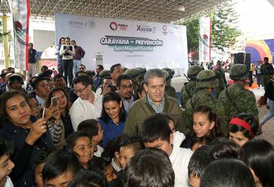 Llega a San Miguel Xoxtla la Caravana de Acciones de Prevención del Delito