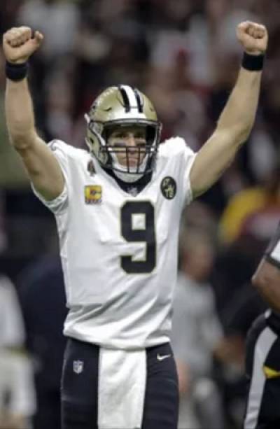 Drew Brees, de Nueva Orleans Saints, máximo pasador de la NFL