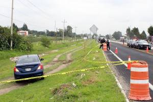 FOTOS: Ejecutaron a hombre en la autopista Tlaxcala-Texmelucan