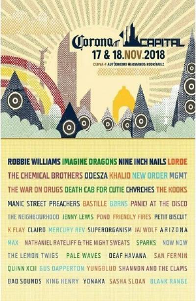 Presentan el cartel del Corona Capital 2018