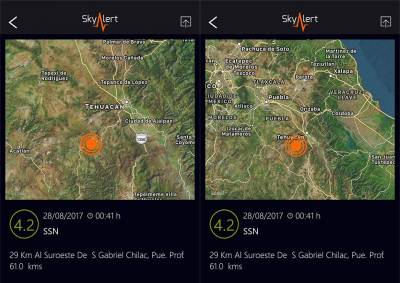 Sismo de 4.2 grados con epicentro en San Gabriel Chilac pasa desapercibido