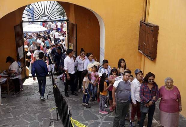 Saldo blanco durante celebraciones religiosas en la ciudad de Puebla