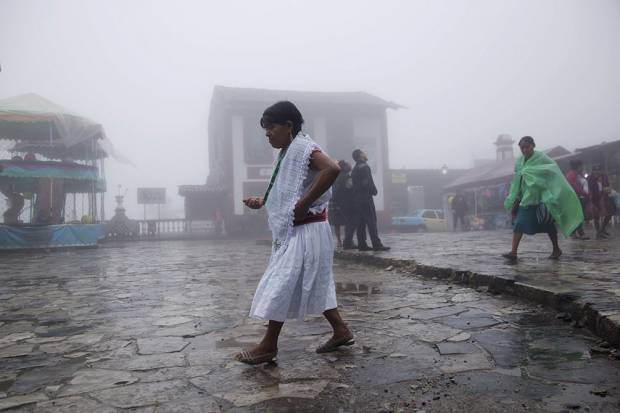 Fuertes lluvias en Puebla por paso del frente frío número 24