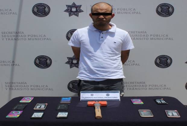 Cayó asaltante de tiendas departamentales en Puebla y Amozoc