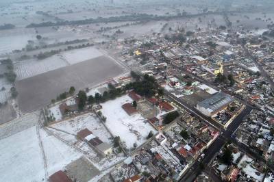 Daños en viviendas, empresas, escuelas y cultivos por granizada en Tepeaca