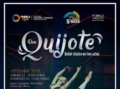 La Filarmónica 5 de Mayo presenta el ballet clásico &quot;Don Quijote&quot;