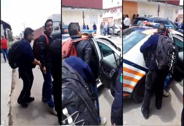 Policías municipales de San Pedro Cholula detienen a reportero