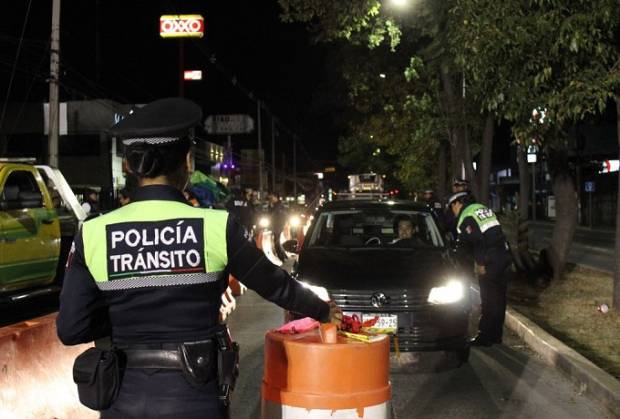 Operativo Alcoholímetro aplicó 49 pruebas a conductores en Puebla