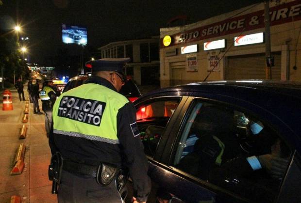 Remitieron 29 vehículos al corralón durante alcoholímetro en Puebla