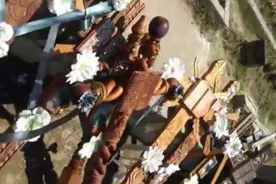 VIDEO: Roban al menos 100 cruces y figuras de Cristo en panteón de El Seco