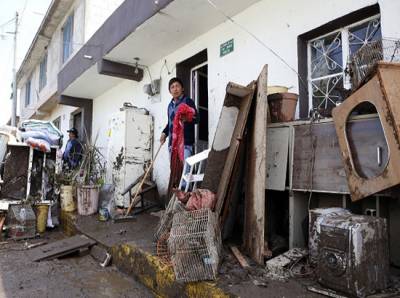 FOTOS: 10 casas destruidas y 130 damnificados por tromba en Santa Catarina Los Reyes