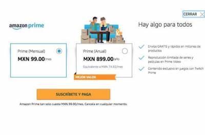 Se presenta un nuevo plan mensual de Amazon Prime en México