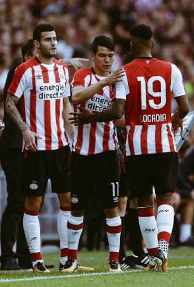 Chucky Lozano debutó con el PSV en la Europa League