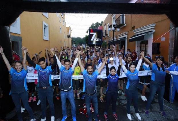 En un ambiente familiar y deportivo se desarrolló la carrera “Camina-Corre Trota, Puebla 487”