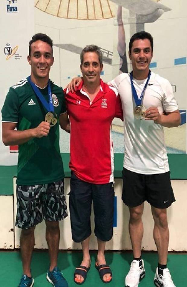 Juan Celaya y Yahel Castillo, medalla de oro en trampolíon del Grand Prix FINA