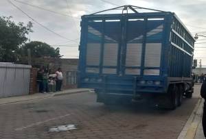 Policía localizó camión de carga robado en San Pedro Cholula