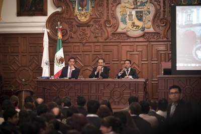 Candidatos a la gubernatura presentan sus propuestas al Consejo Universitario de la BUAP