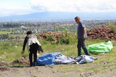 FOTOS: Hallan cadáver de hombre ejecutado en Santa Clara Ocoyucan