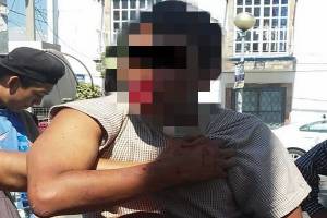 Tunden a presunto ladrón a golpes en San Francisco Totimehuacán
