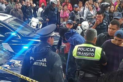 Usuaria persigue a ladrones de la Ruta 68 y los atrapan en el Zócalo