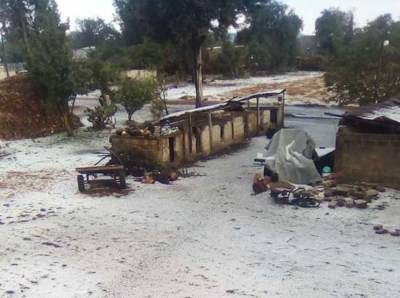 Granizada afecta casas y cultivos en San Miguel Ocotenco, Puebla