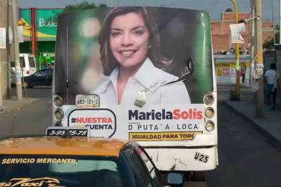 Alteran propaganda de Mariela Solís para denigrarla