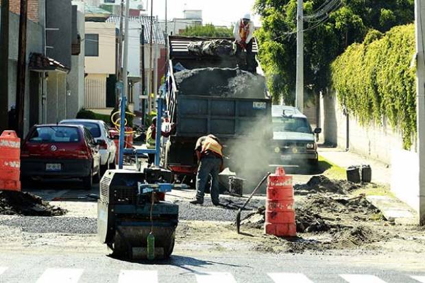 Cuadrillas del municipio de Puebla han tapado más de 32 mil baches en 37 días