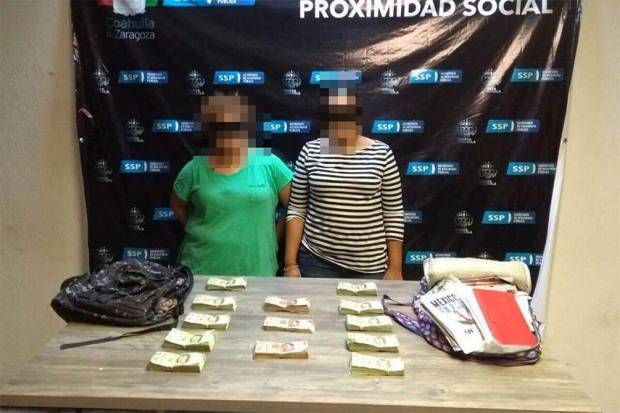 Caen dos mujeres con 330 mil pesos para comprar votos en Torreón