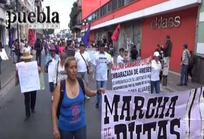 La Marcha de las Putas 2017 en Puebla