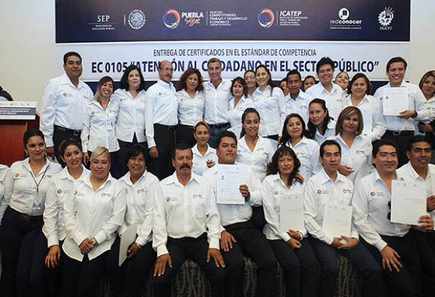 Puebla, líder nacional en certificación de competencias laborales