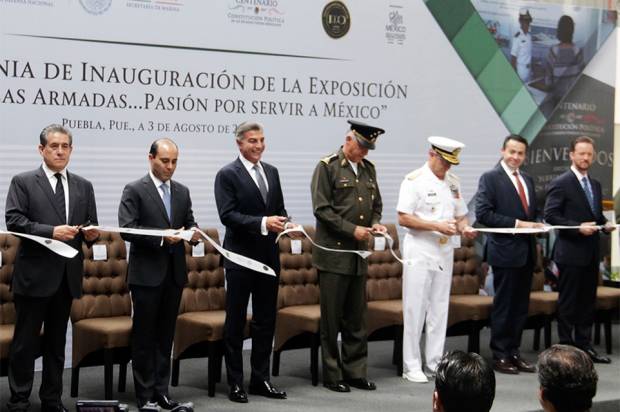 Tony Gali, Sedena y Marina abren exposición de las Fuerzas Armadas