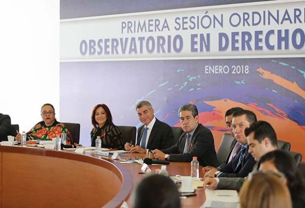 Tony Gali encabeza sesión  del Observatorio en Derechos Humanos