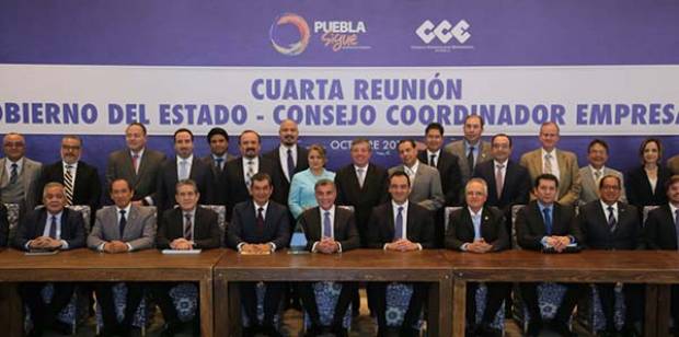 Tony Gali y el CCE presentan resultados de la agenda empresarial de Puebla