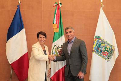 Gobierno de Puebla y Embajada de Francia mantienen cooperación