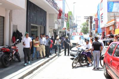 Asalto simultáneo en banco y joyería de San Martín Texmelucan