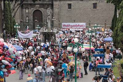 Fracasa marcha contra &quot;fraude&quot;; &quot;no pararemos hasta anular elección&quot;: Yeidckol